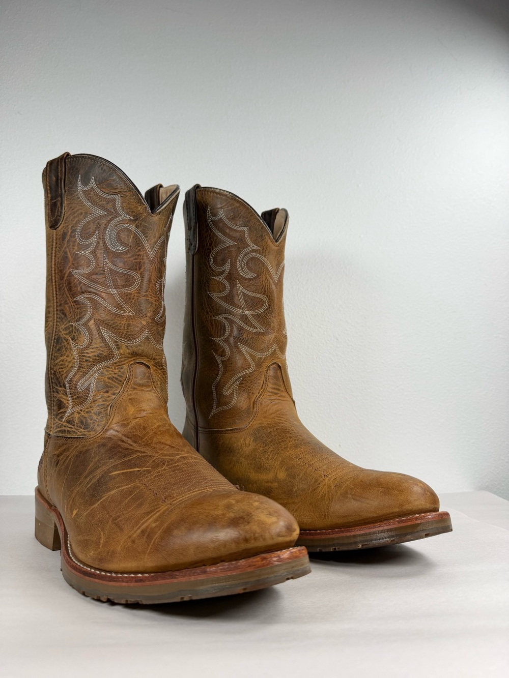 Double H Men’s DH1552 Western Work Boots Size 13 EE Leather Cowboy Made In USA